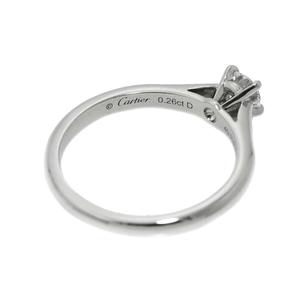 Diamond 0.26ct D/VS1/3EX Ring Platinum size49 4.75-5(US)