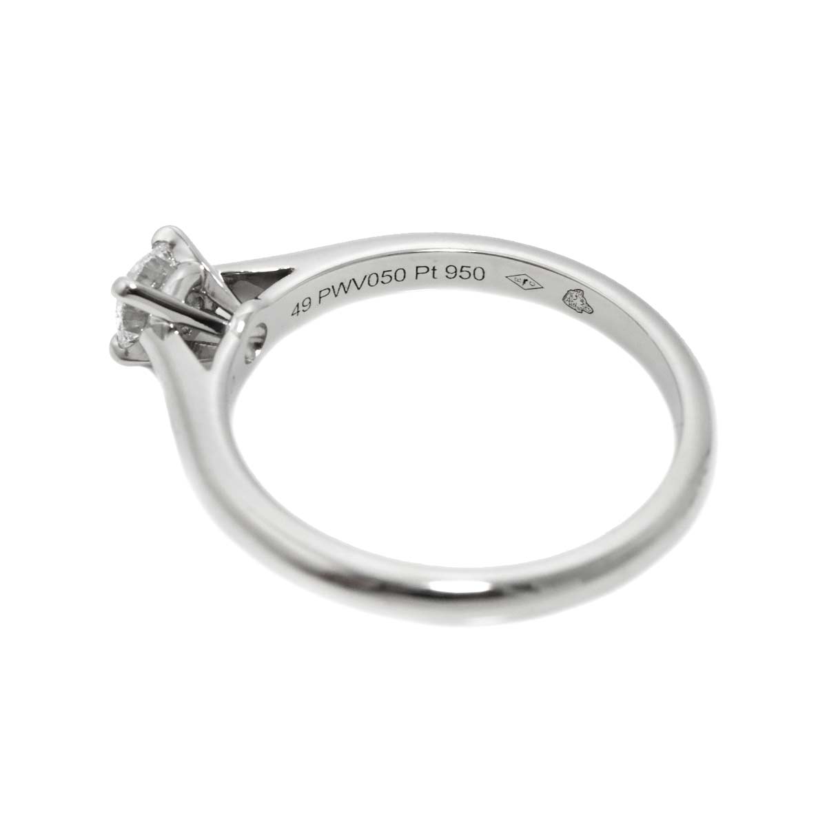 Diamond 0.26ct D/VS1/3EX Ring Platinum size49 4.75-5(US)