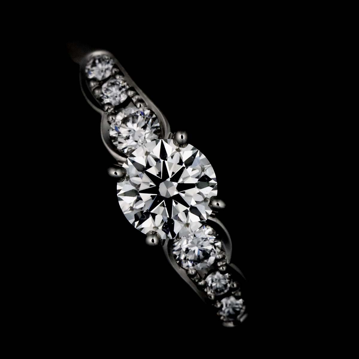 HANAURARA Diamond 0.25ct Ring Platinum Size6(US)
