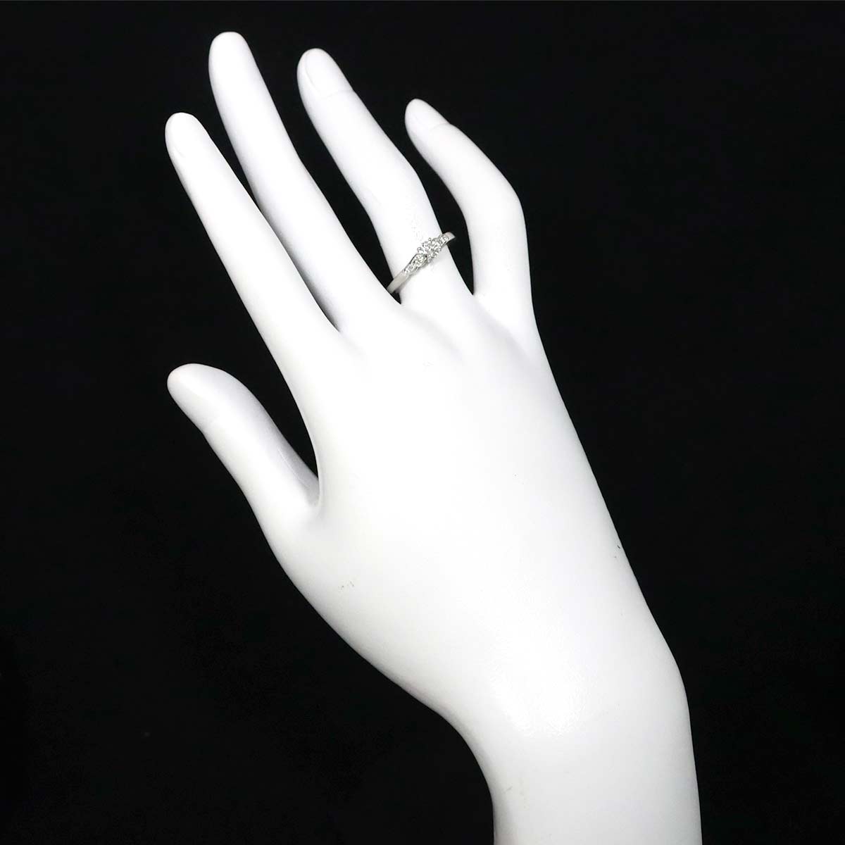 HANAURARA Diamond 0.25ct Ring Platinum Size6(US)