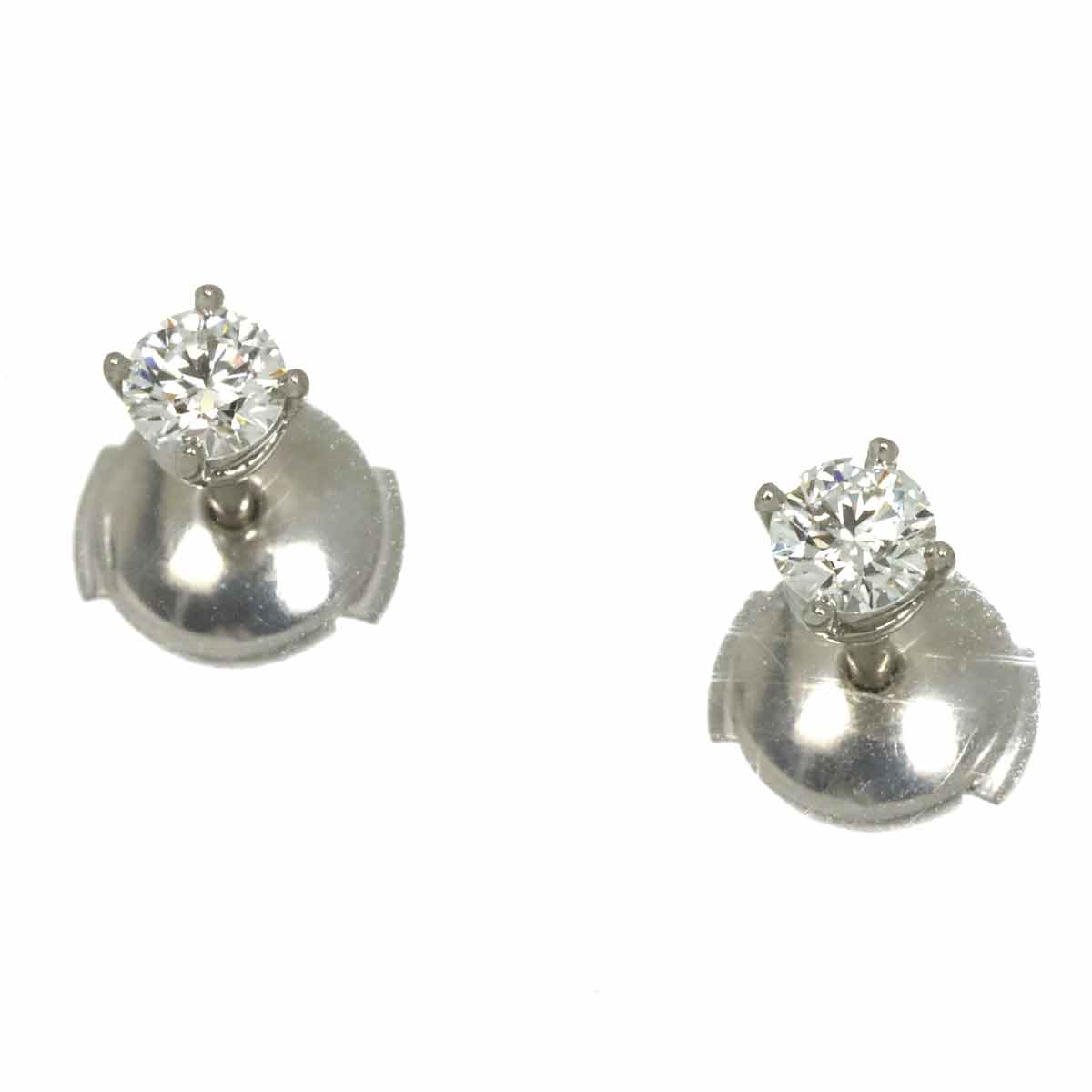 Diamond Earrings Pierced Pt