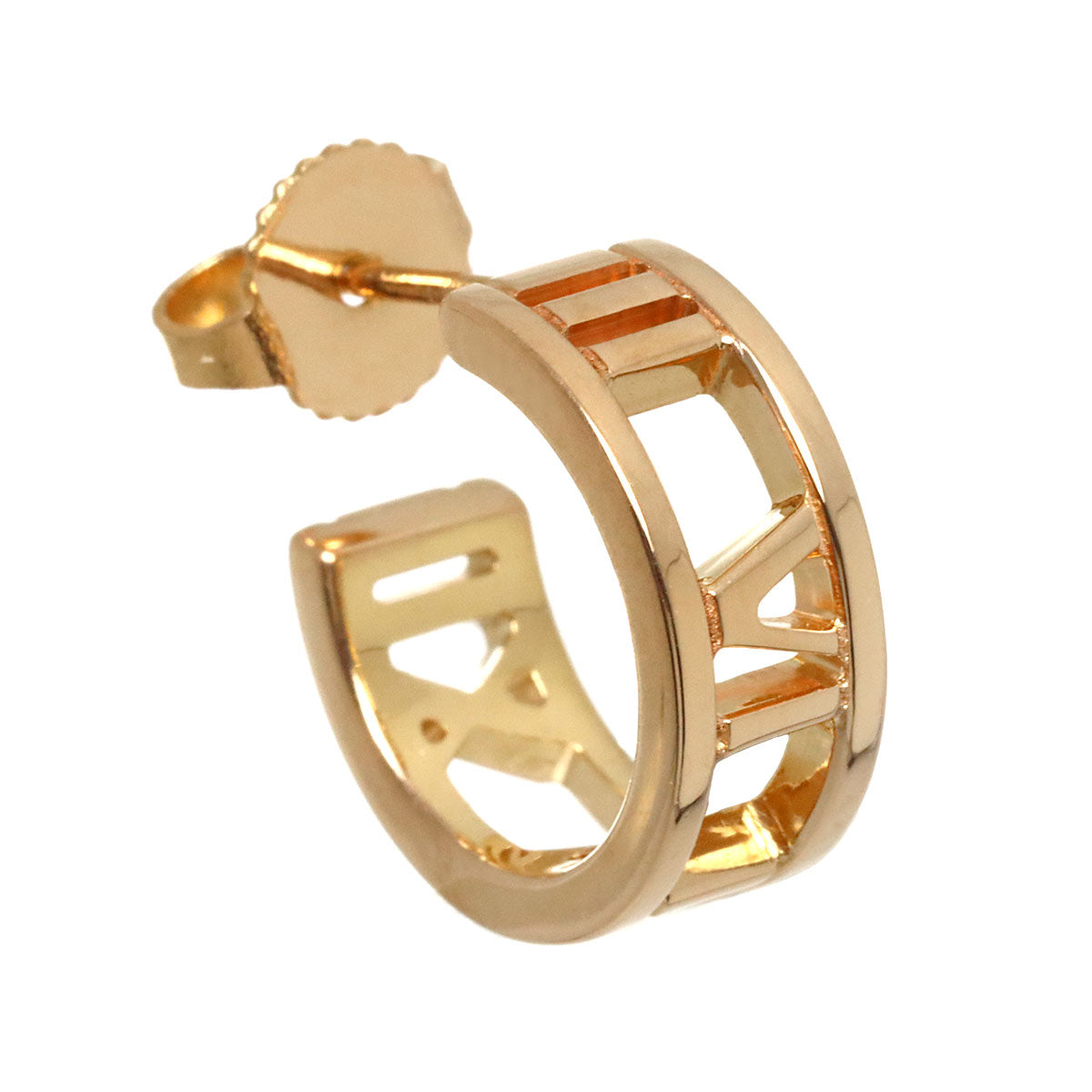 Atlas Earring Pierced 18K PG 750 One Piece only