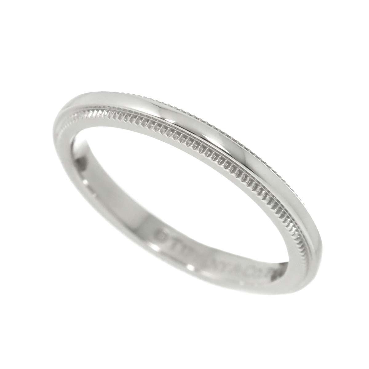 Milgrain Band Ring Pt Platinum Size3.25(US)