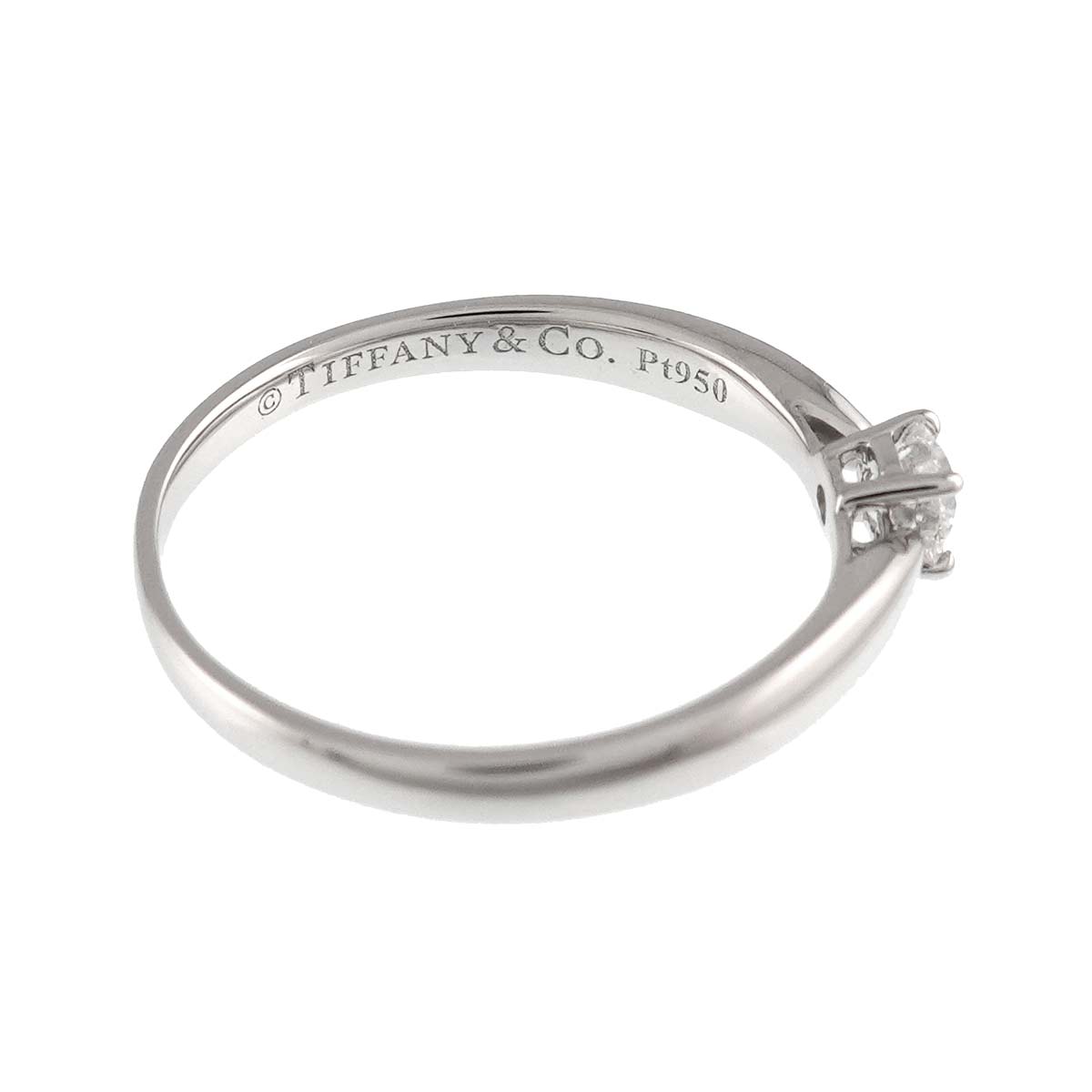 Harmony Diamond 0.18ct E/VS1/3EX Ring Pt Size5.25(US)