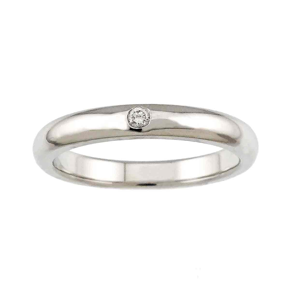 Stacking Band Ring Diamond 1P Platinum Size5.25(US)