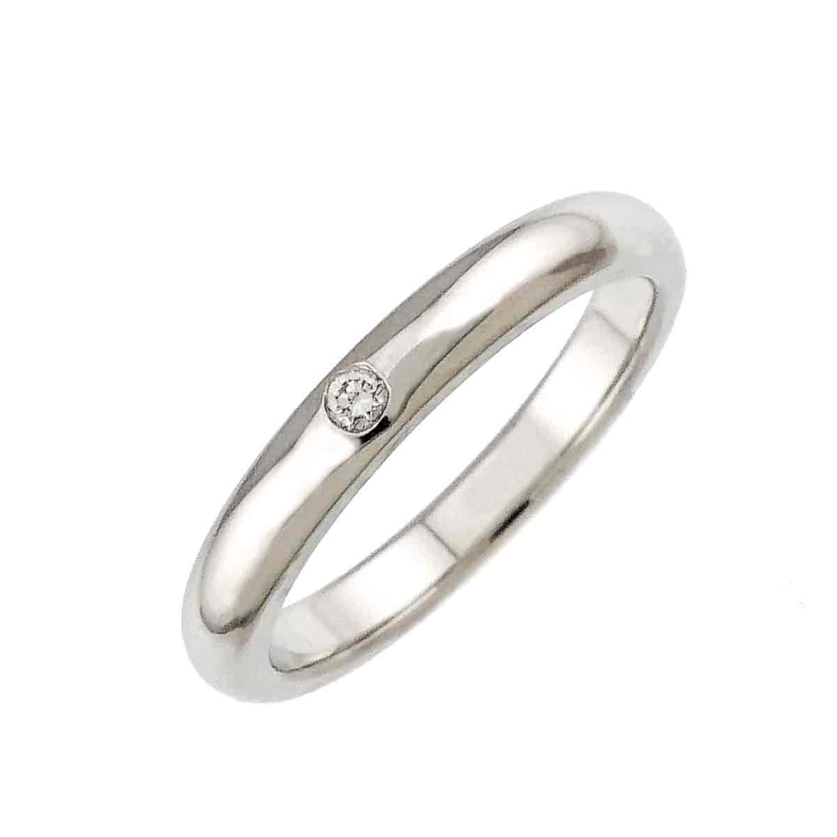 Stacking Band Ring Diamond 1P Platinum Size5.25(US)