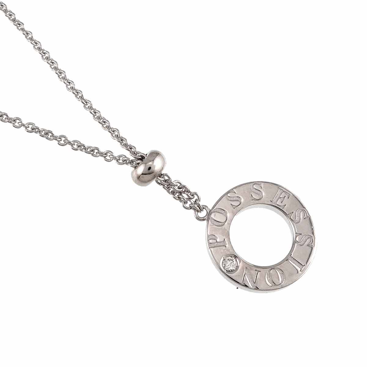 Possession Diamond Necklace 18K White Gold 750