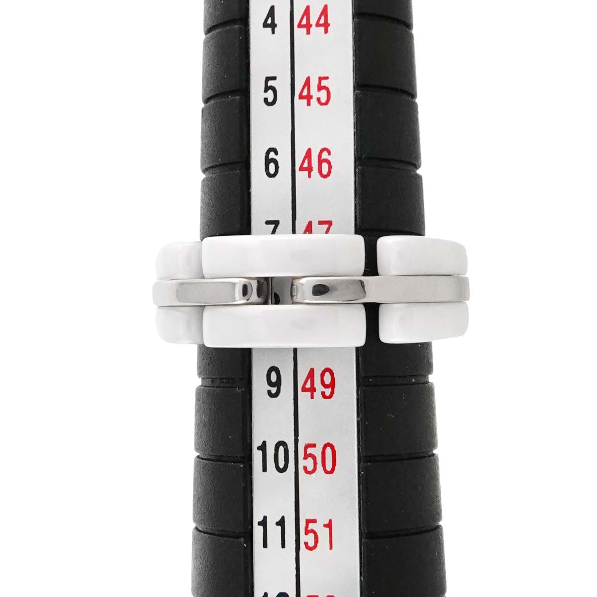 ULTRA Wide Ring Ceramic 18K WG 750 Size47 4-4.5(US)