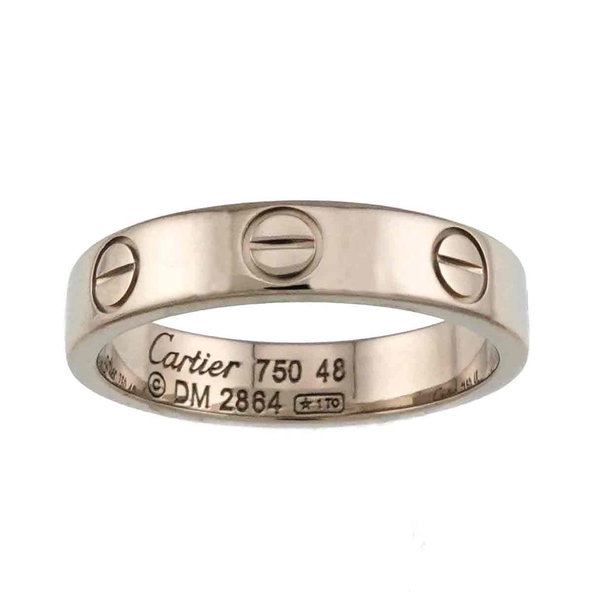 Mini Love Ring 18K White Gold 750 size48 4.5(US)