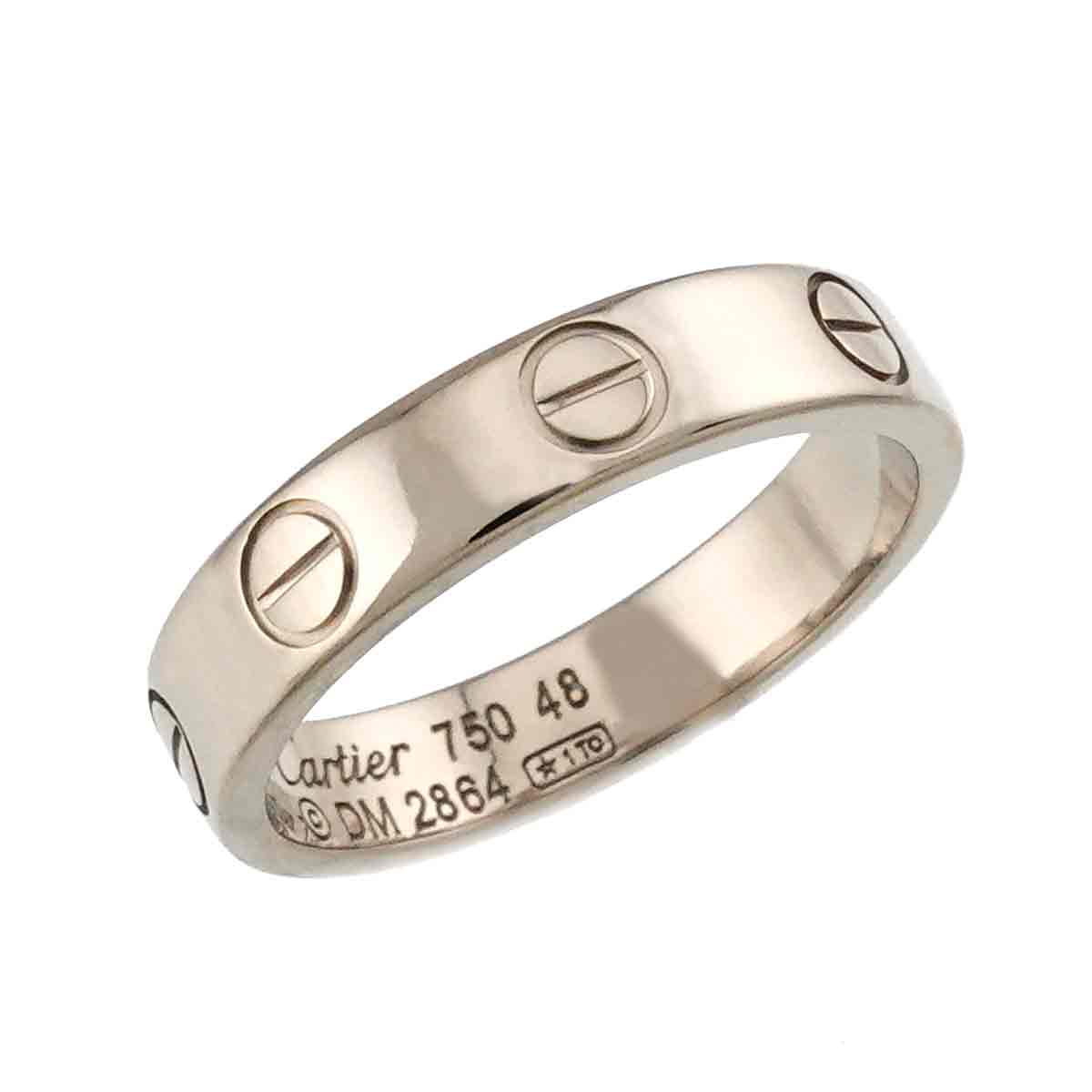 Mini Love Ring 18K White Gold 750 size48 4.5(US)