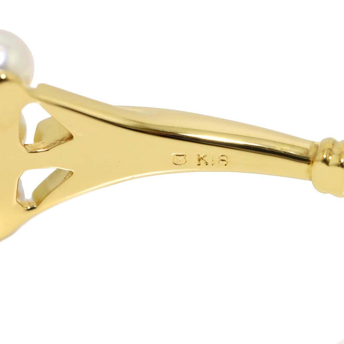 Baby Pearl 3.3mm Bangle Bracelet 18K YG 750