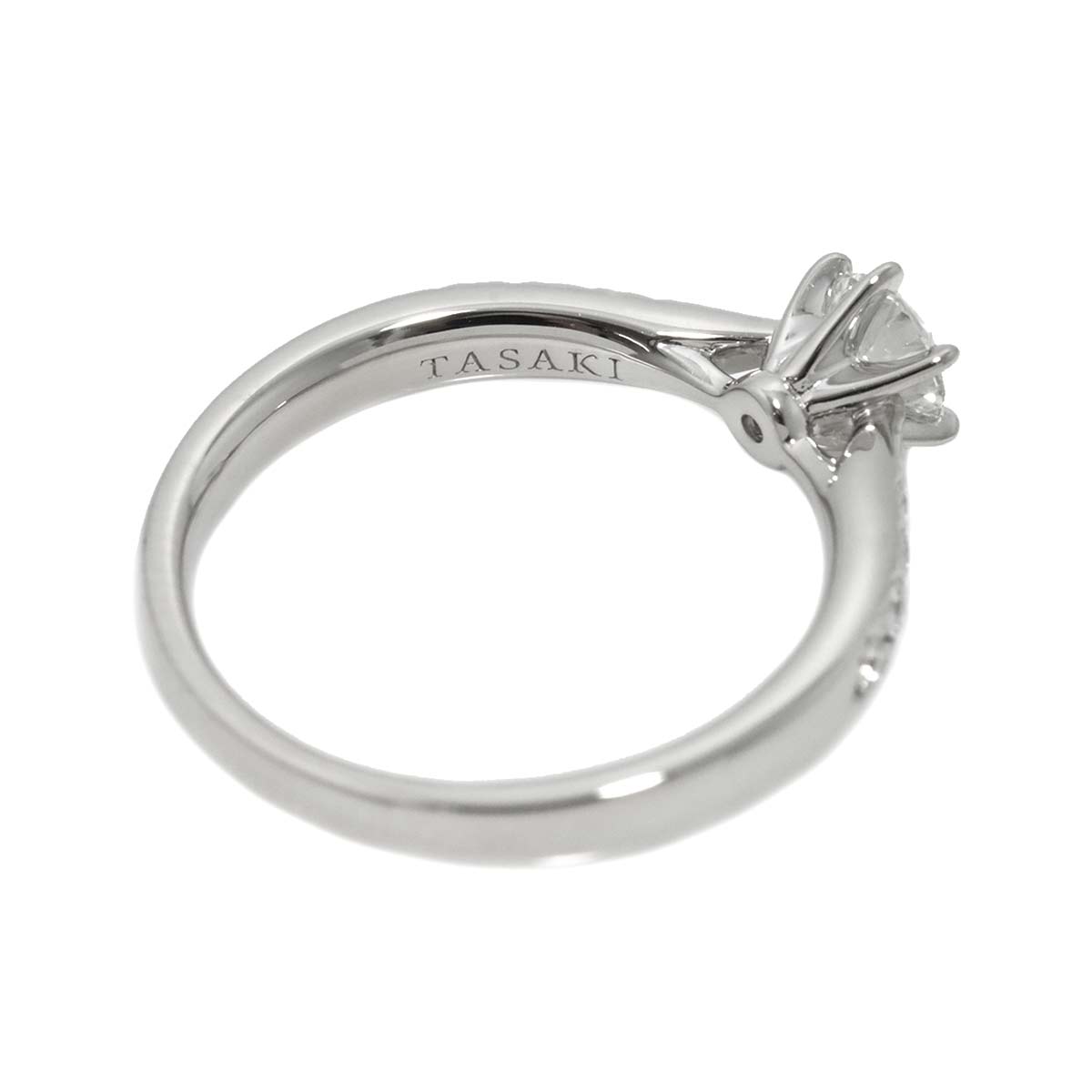 PIACERE Diamond 0.31ct D/VS1/3EX 0.08ct Ring Pt size4.75-5(US)