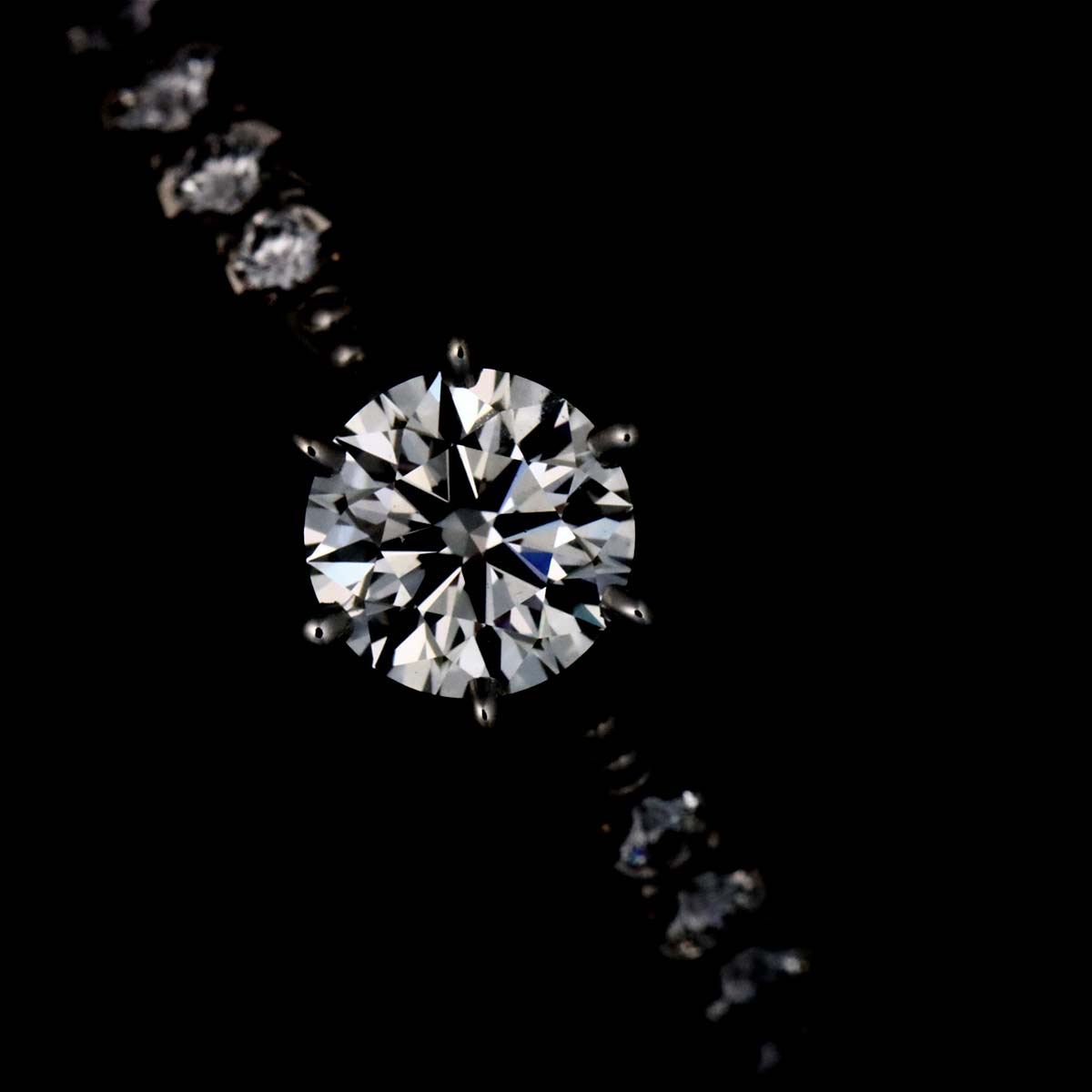 PIACERE Diamond 0.31ct D/VS1/3EX 0.08ct Ring Pt size4.75-5(US)