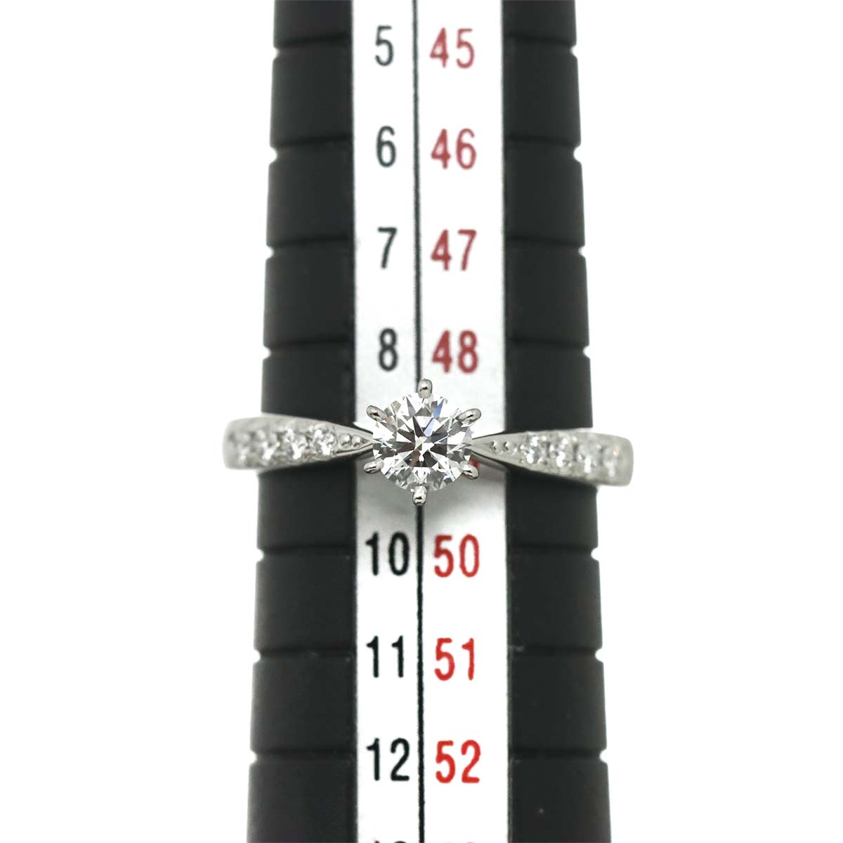PIACERE Diamond 0.31ct D/VS1/3EX 0.08ct Ring Pt size4.75-5(US)