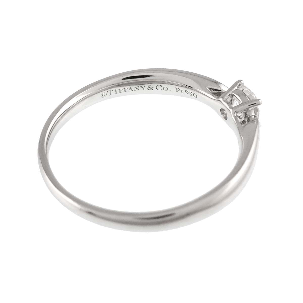 Diamond 0.23ct G/VVS1/3EX Ring Pt Platinum Size6(US)