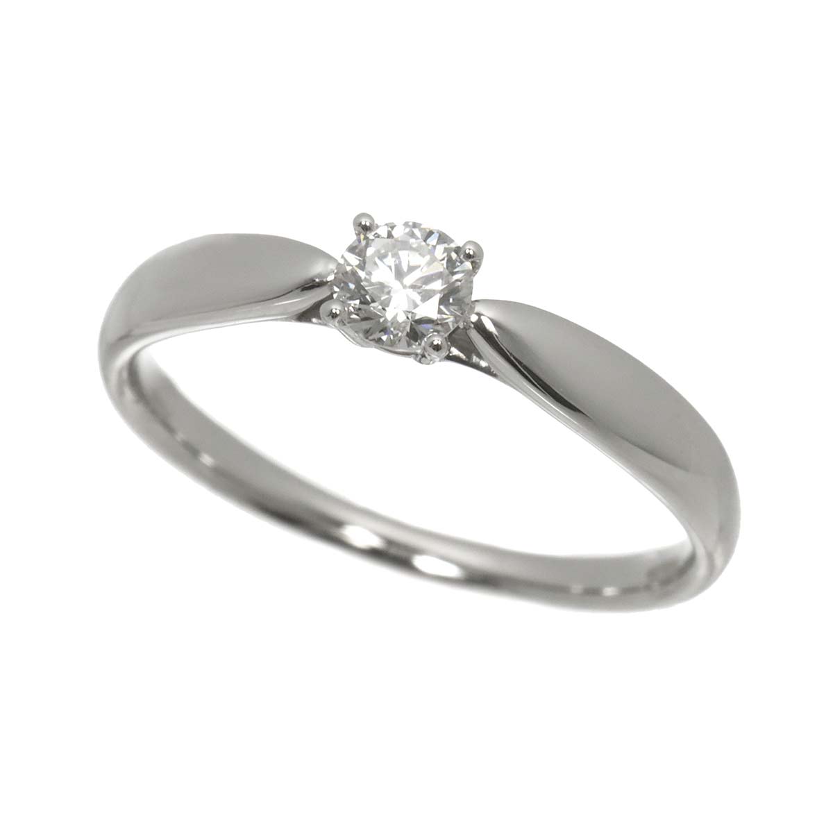 Diamond 0.23ct G/VVS1/3EX Ring Pt Platinum Size6(US)
