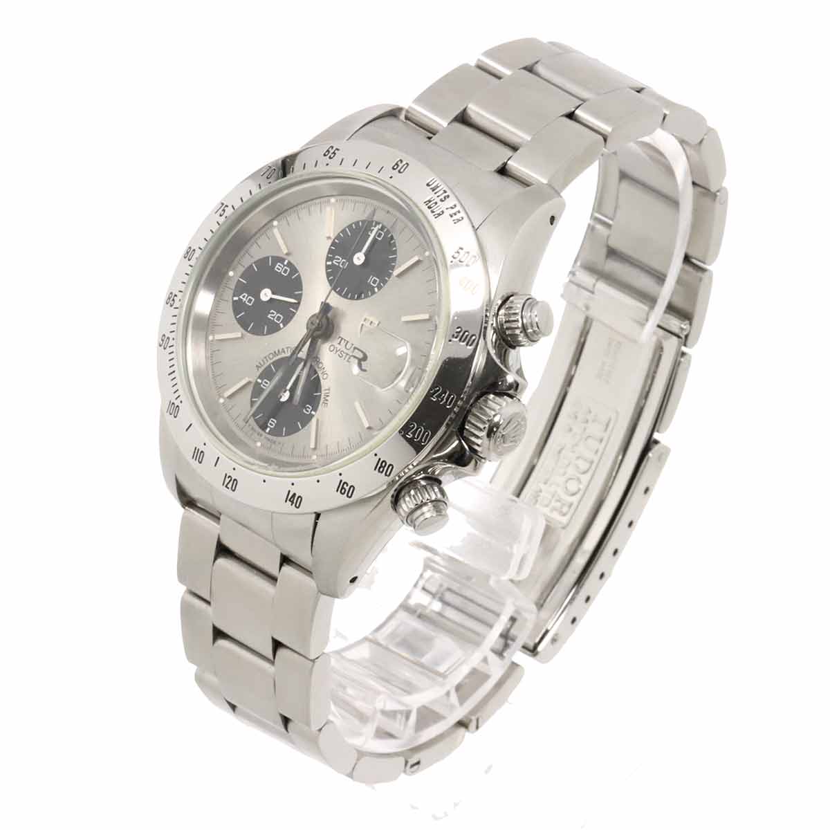 Chrono Time 79280 Date Automatic Silver Dial Mens Watch