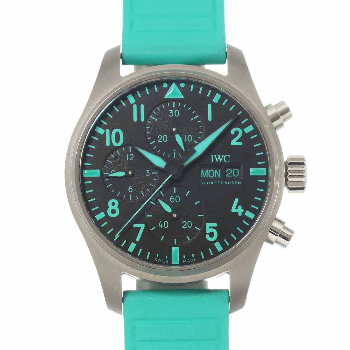 Pilot Watch Chronograph IW388108 Automatic Black Dial Mens