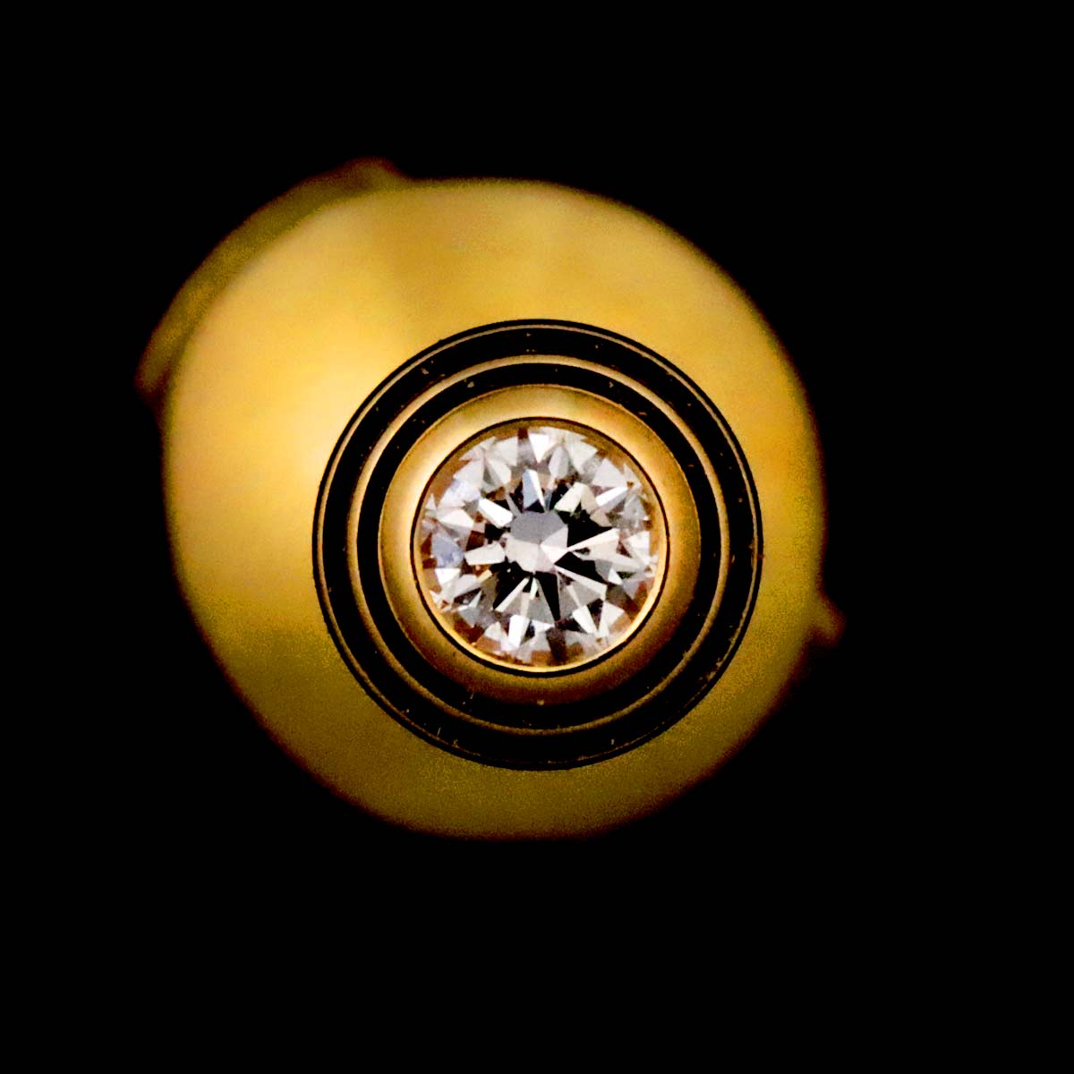 d Amour XS Diamond Earrings Pierced 18K YG 750