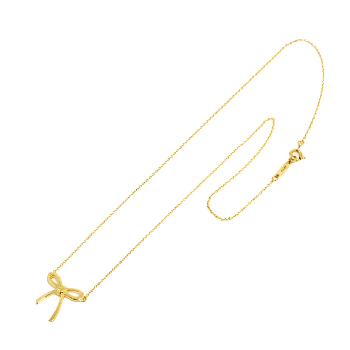 Ribbon Necklace 18K Yellow Gold 750