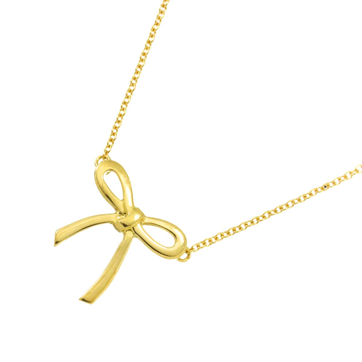 Ribbon Necklace 18K Yellow Gold 750