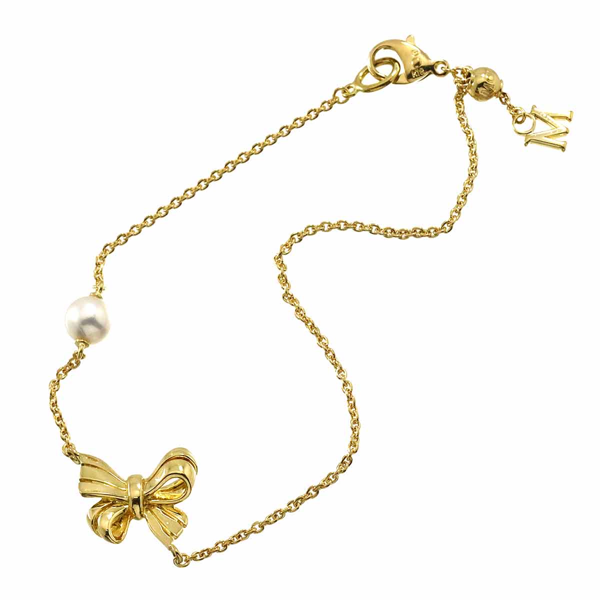 Akoya Pearl 5.2mm Bracelet 18K YG 750