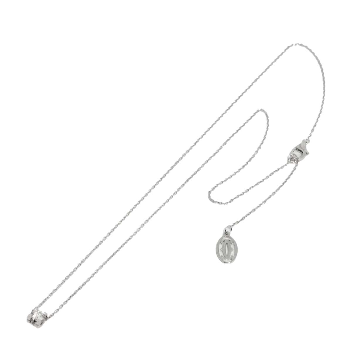 C De Diamond 0.27ct H/VVS1/3EX Necklace 18K WG 750