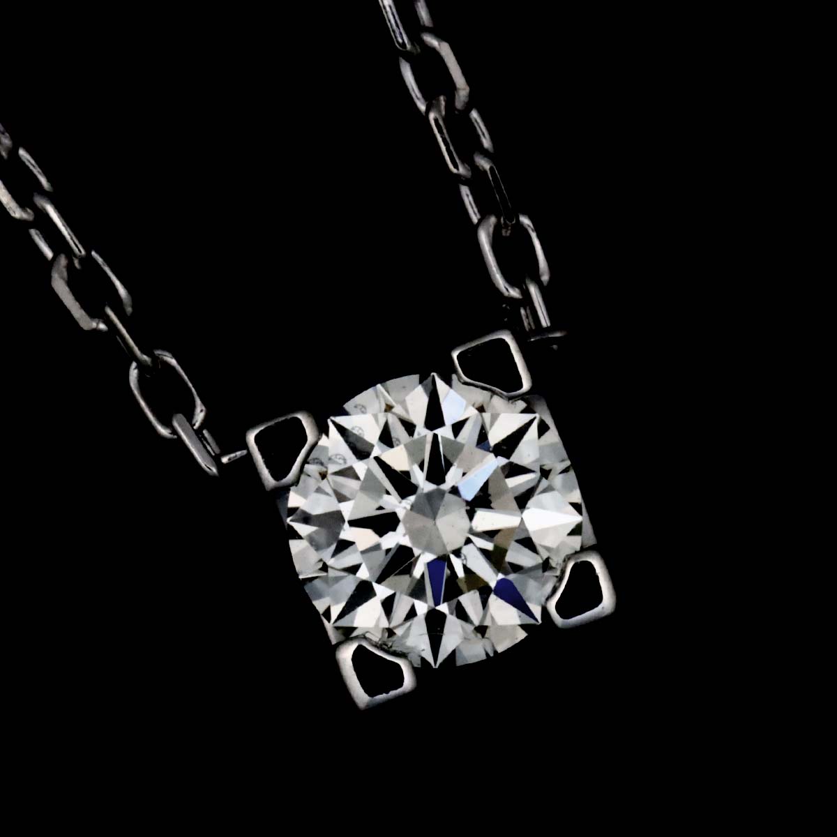 C De Diamond 0.27ct H/VVS1/3EX Necklace 18K WG 750