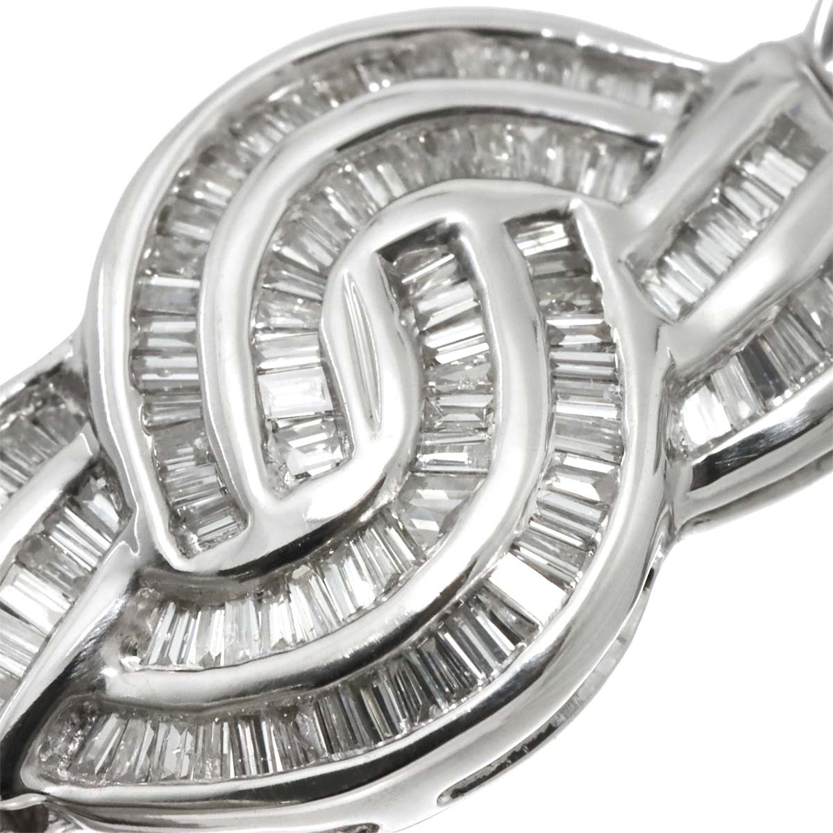 Diamond 7.00ct Bracelet 18K K18 WG White Gold 750