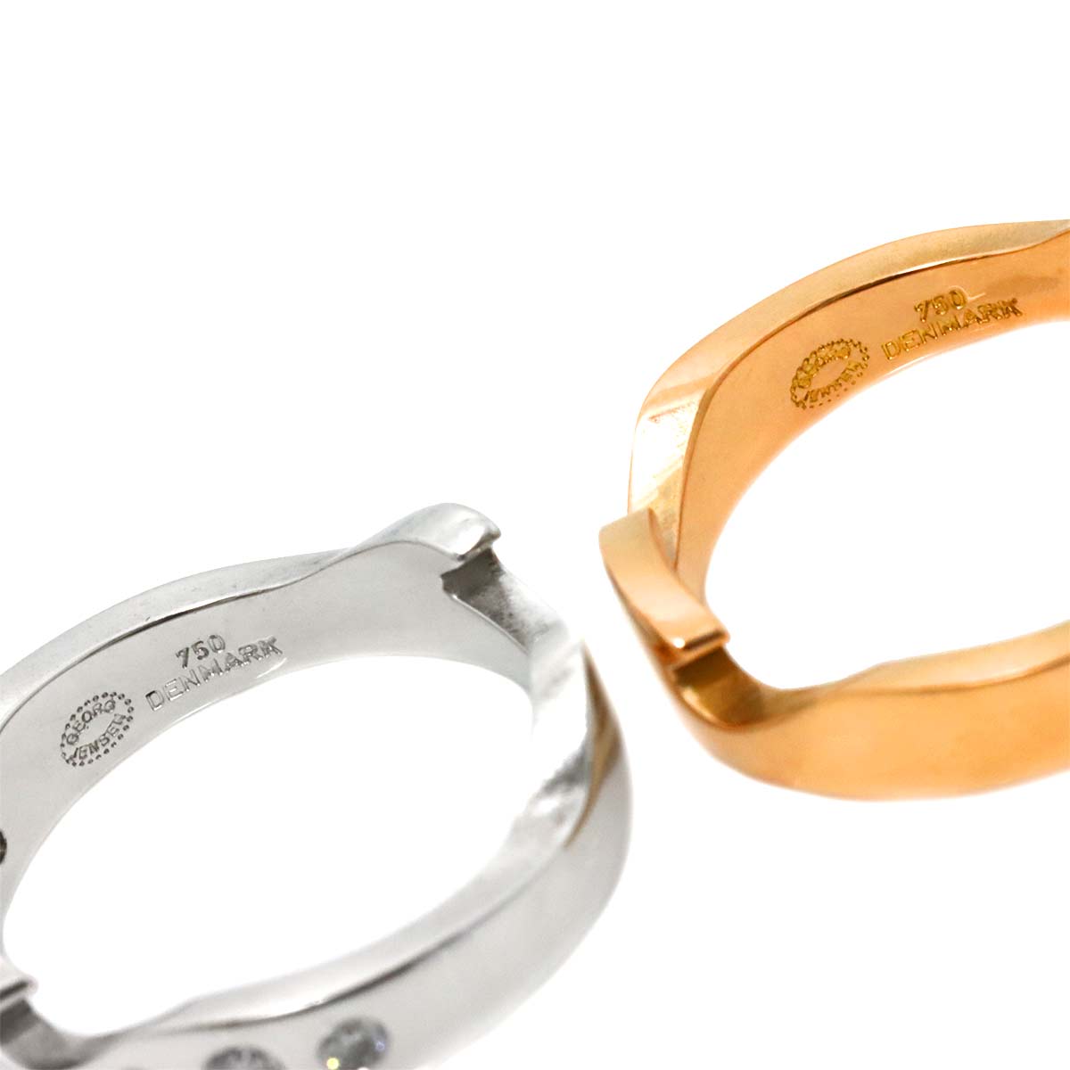 Fusion Diamond Ring 18K WG PG 750 size49 4.75-5(US)