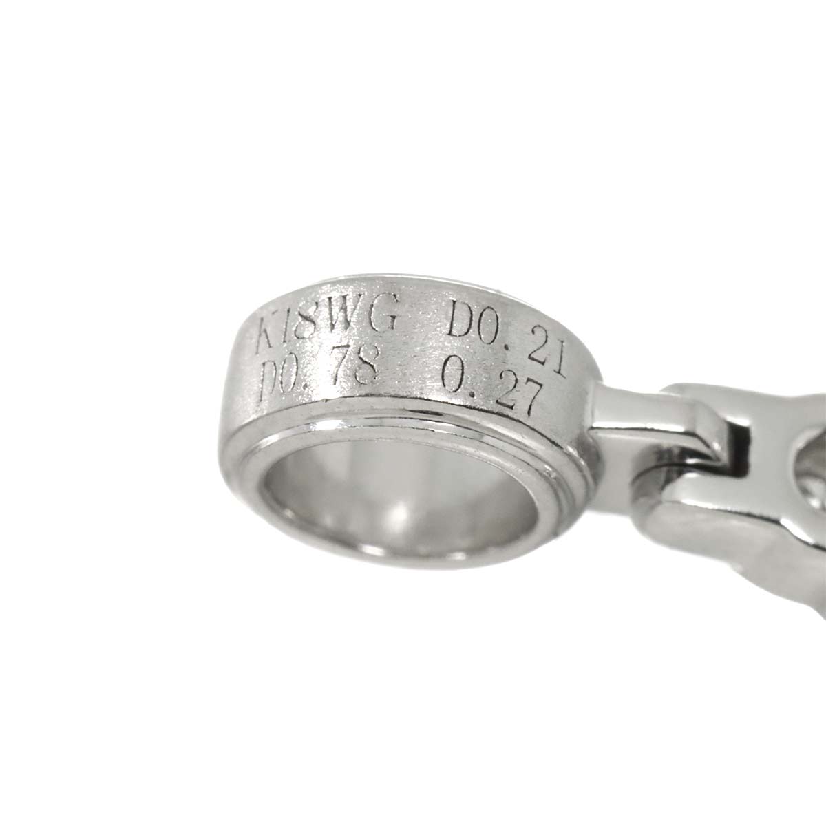 Diamond 0.21ct/0.78ct BlackDiamond 0.27ct Pendant Top 18K WG 750