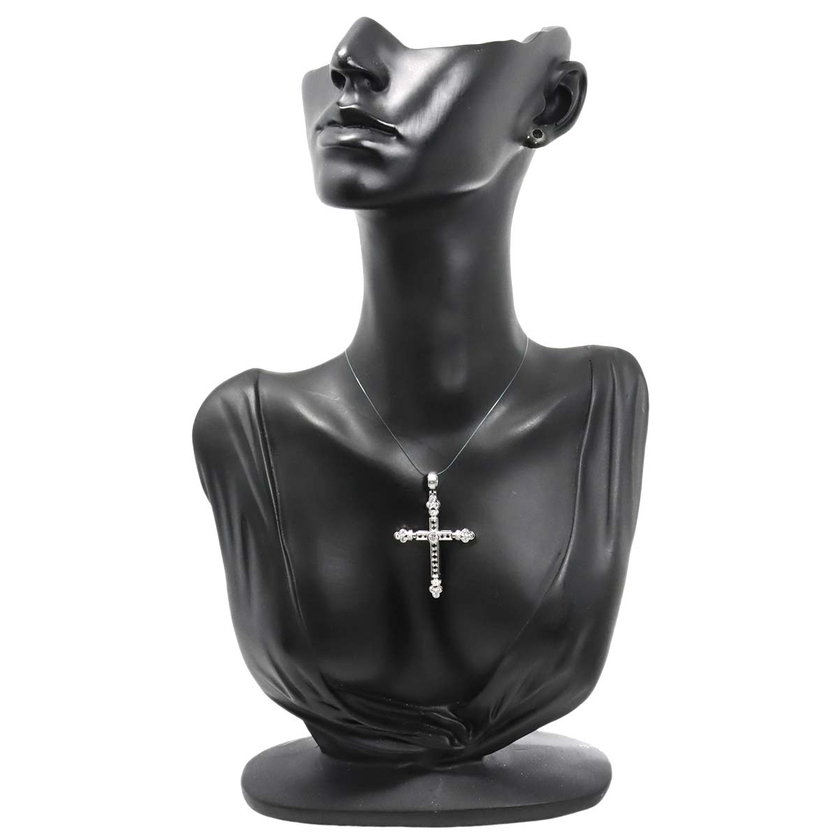 Diamond 0.21ct/0.78ct BlackDiamond 0.27ct Pendant Top 18K WG 750