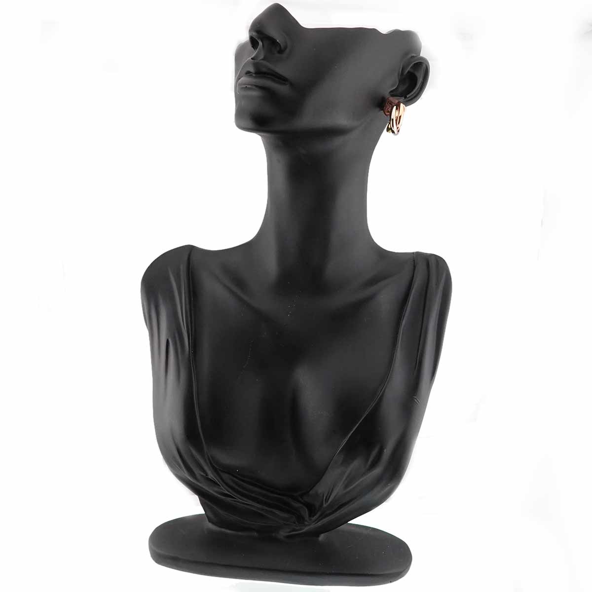 Trinity Earrings Pierced 18K YG WG PG 750