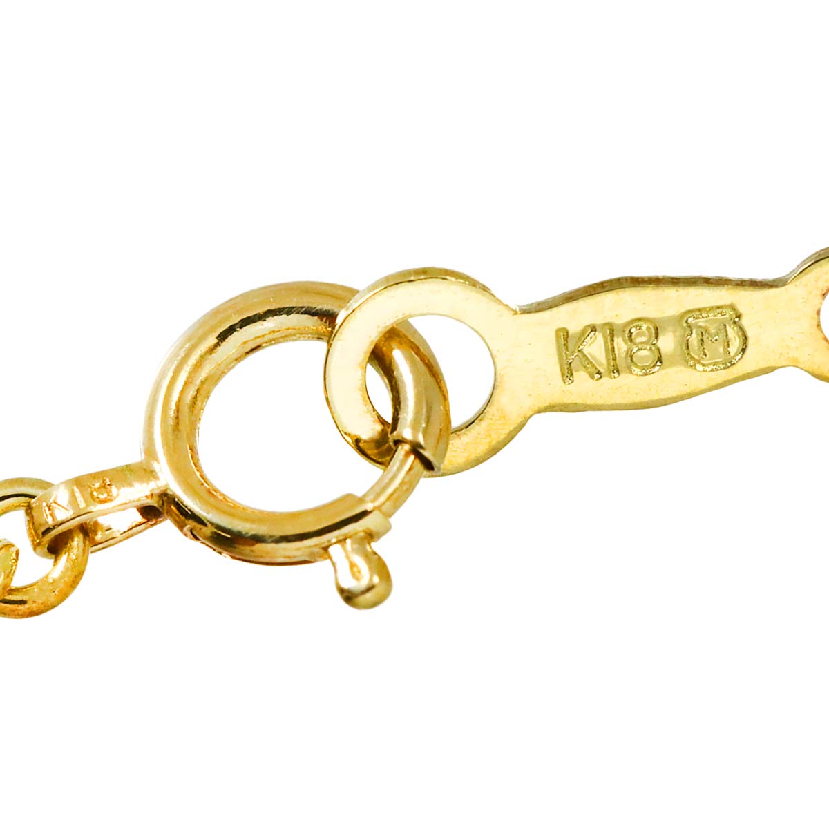 Akoya Pearl 7.7mm Diamond Necklace 18K YG 750