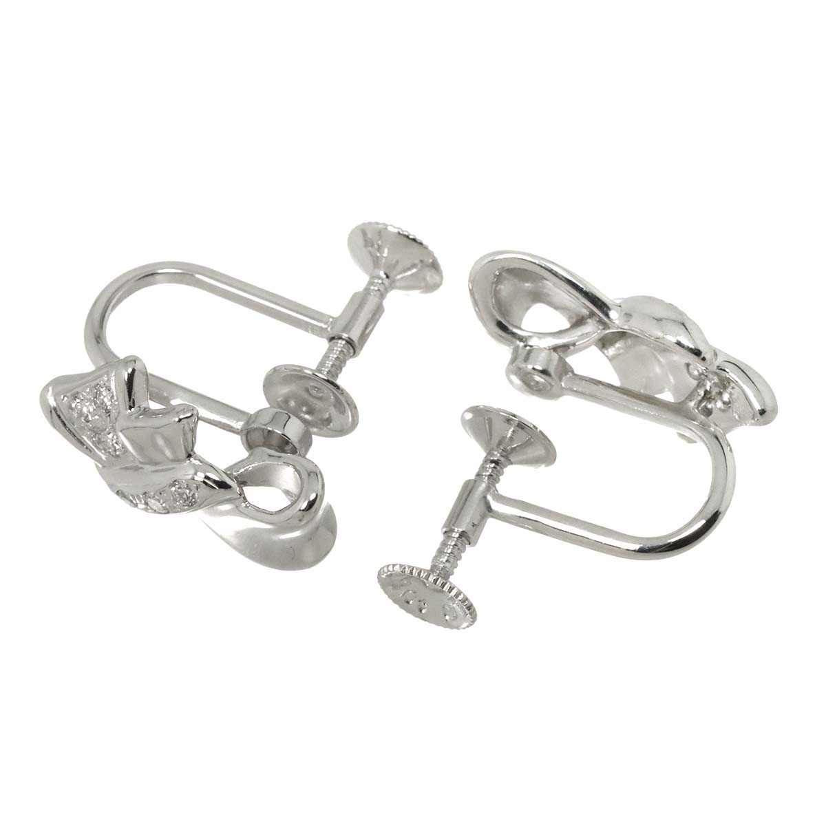 Diamond 0.07ct/0.07ct Earrings 18K White Gold 750