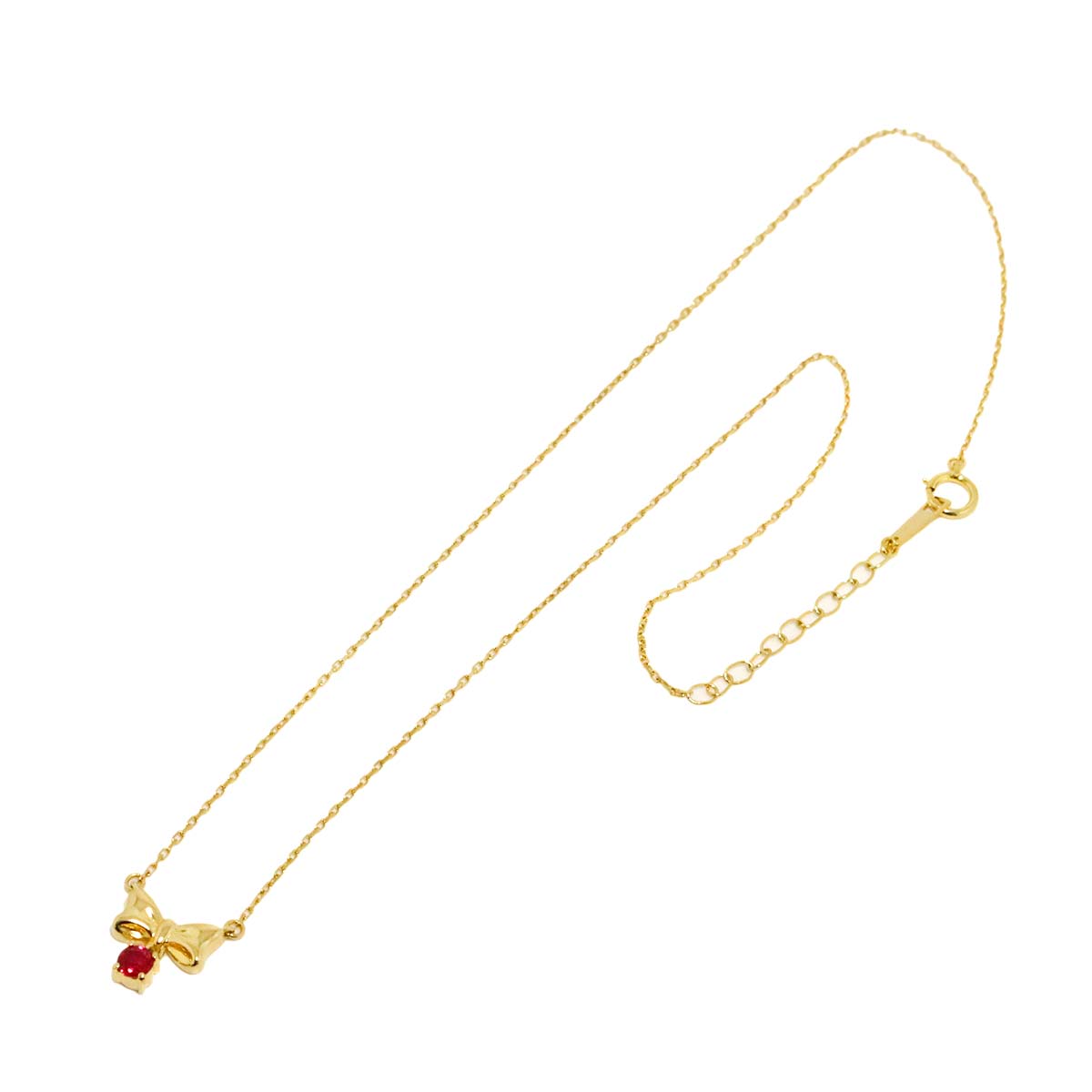 Ruby Necklace K18 Yellow Gold 750