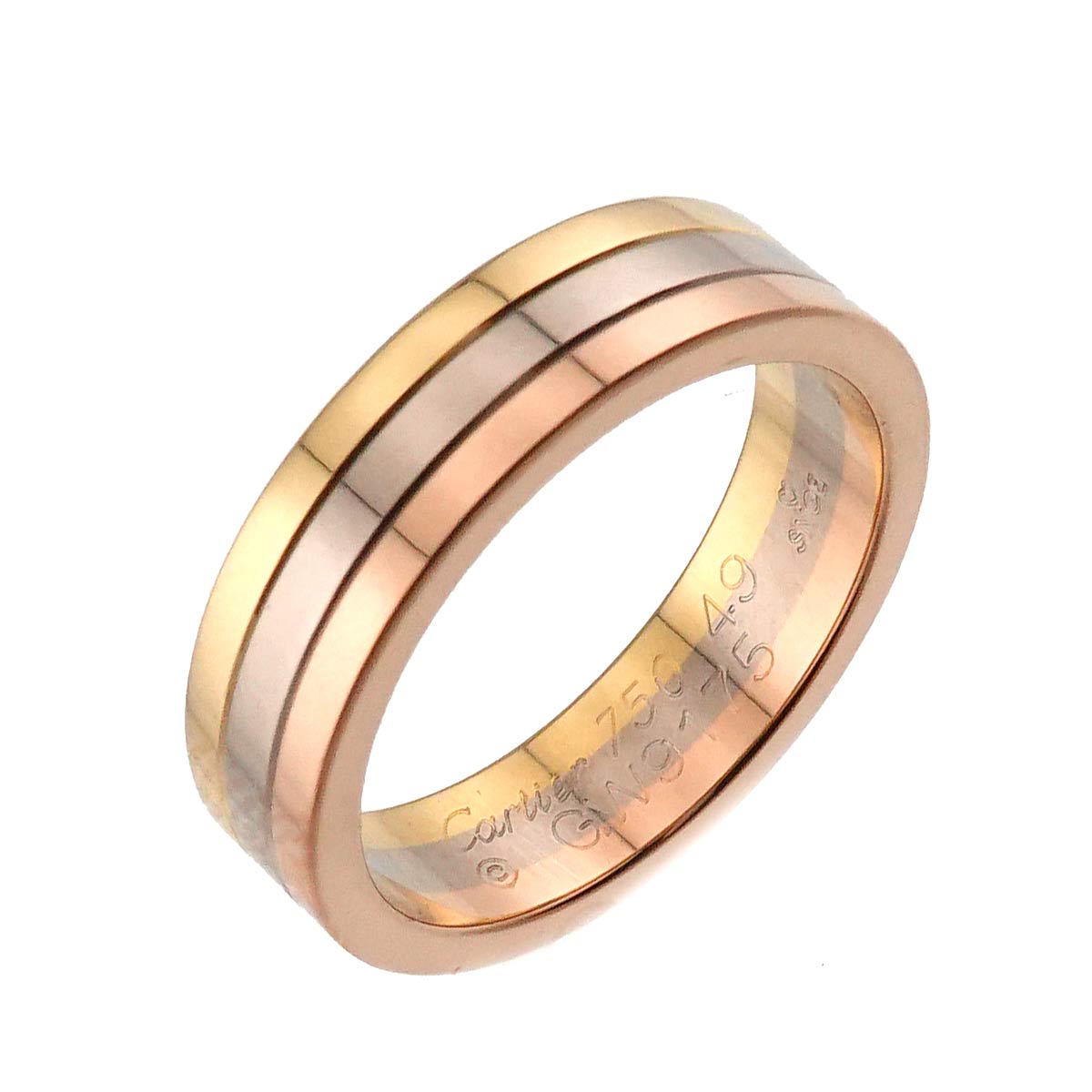 Vendome Ring 18K YG WG PG 750 size49 4.5-4.75(US)