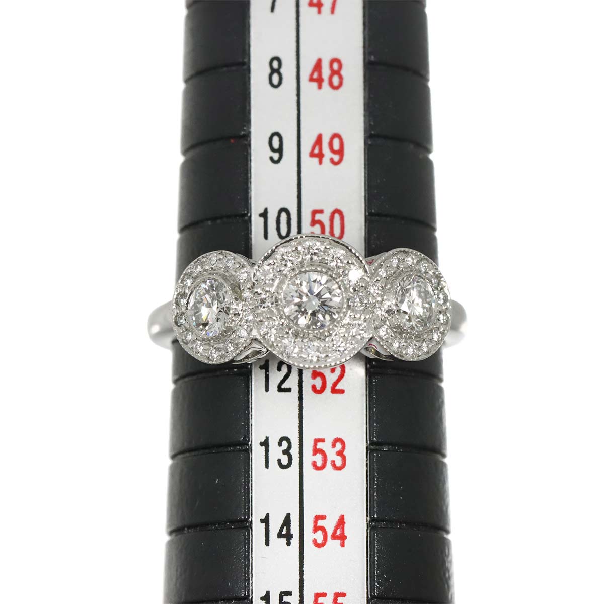 Diamond Ring Pt Platinum size5.5-5.75(US)