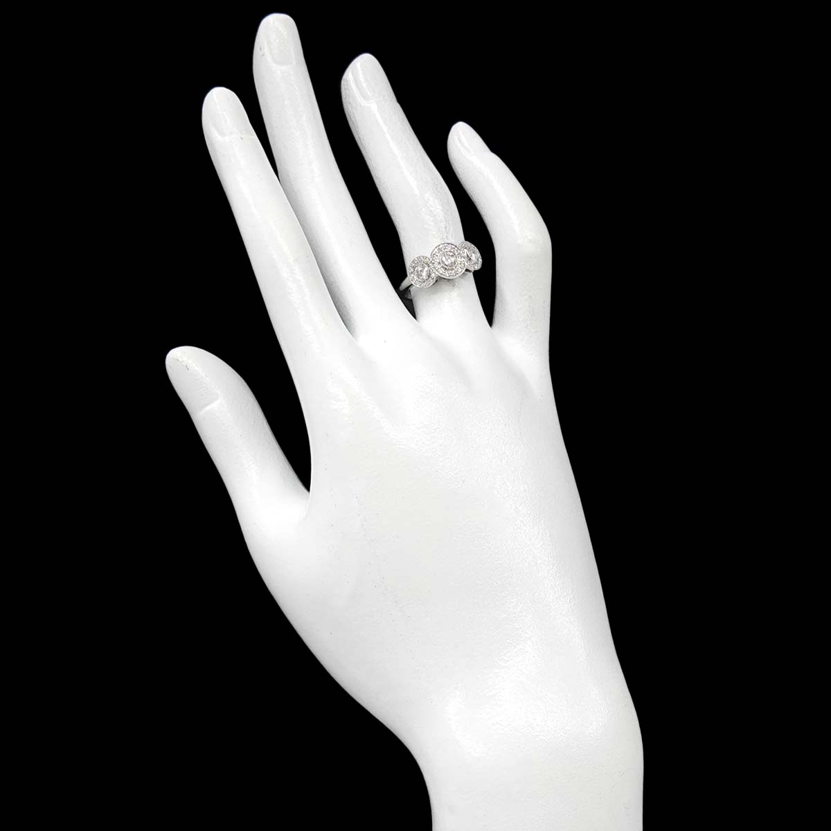 Diamond Ring Pt Platinum size5.5-5.75(US)
