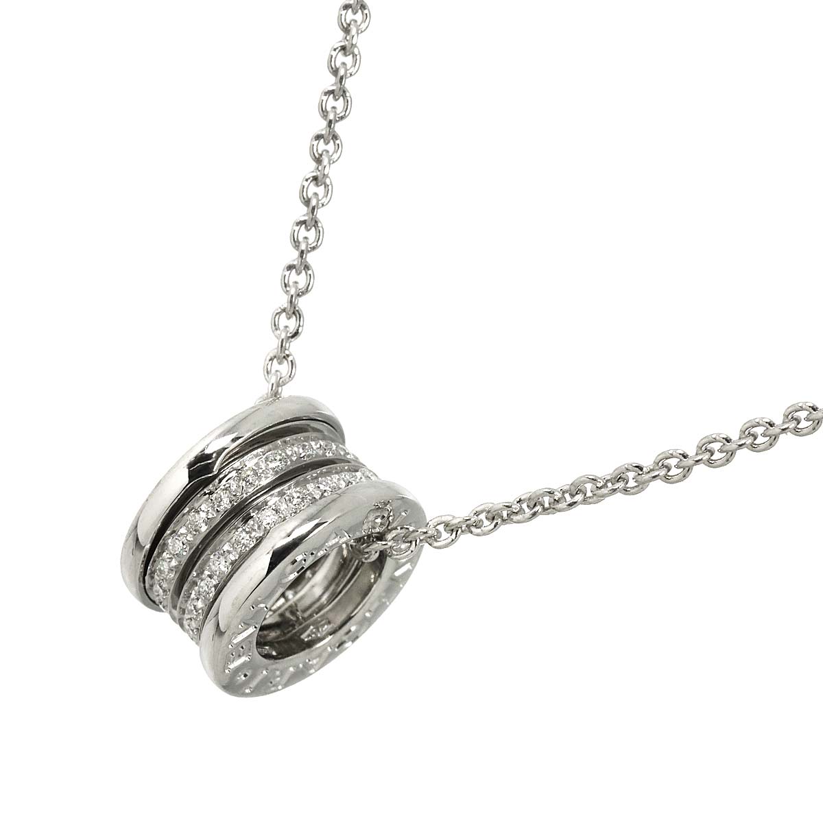 B-ZERO1 Diamond Necklace 18K WG White Gold 750
