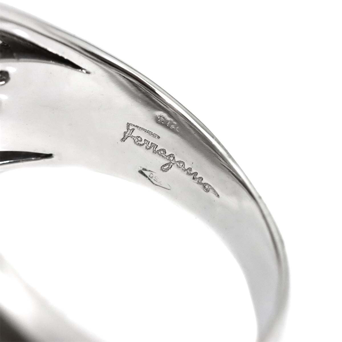 Diamond Ring 18K WG 750 size6.5-6.75(US)