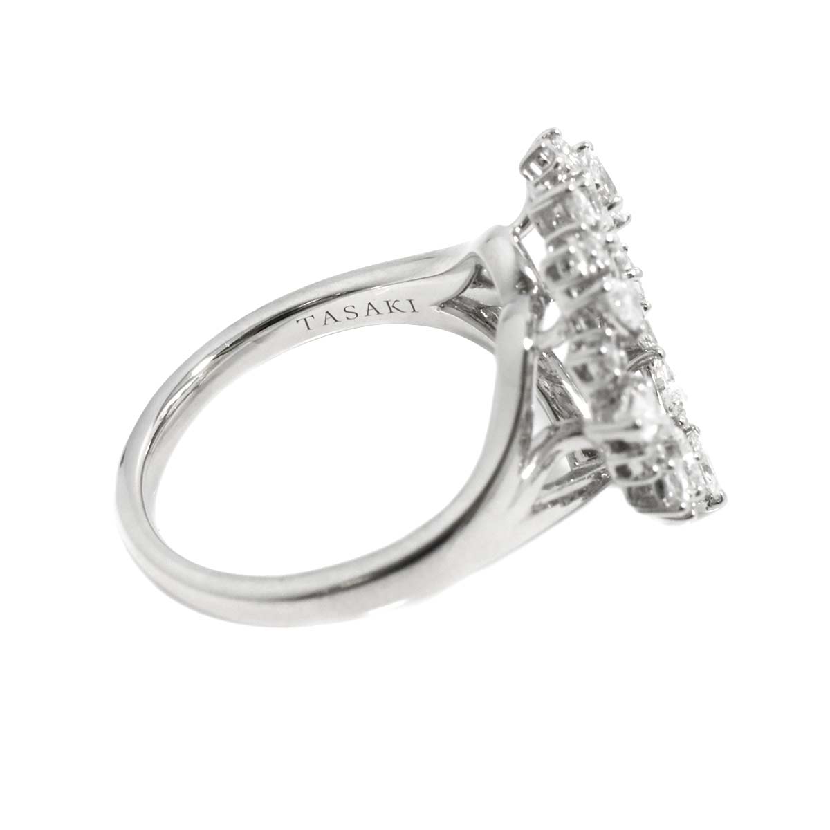 Hearts afire Diamond 0.90ct Ring 18K WG 750 Size6.25-6.5(US)