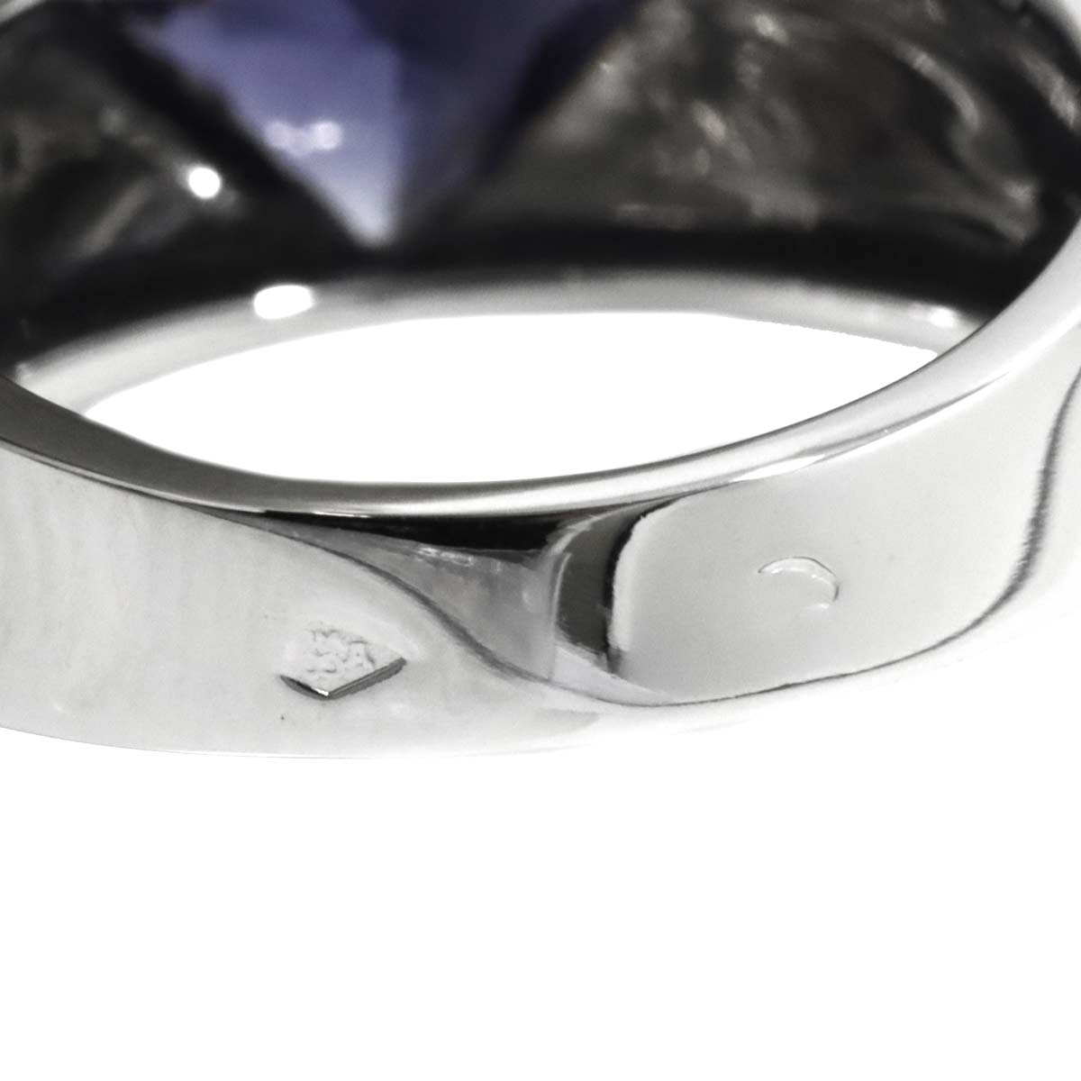 Iolite Ring 18K White Gold 750 size6(US)