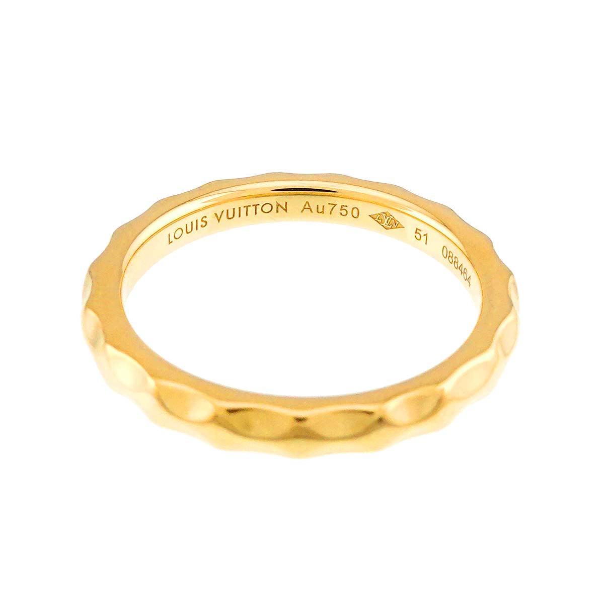 Alliance Monogram Ring 18K YG 750 Size51 5.5-5.75(US)