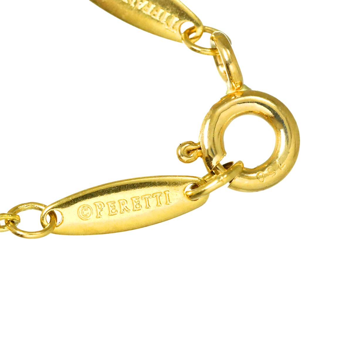 Open Heart Diamond Necklace 18K Yellow Gold 750