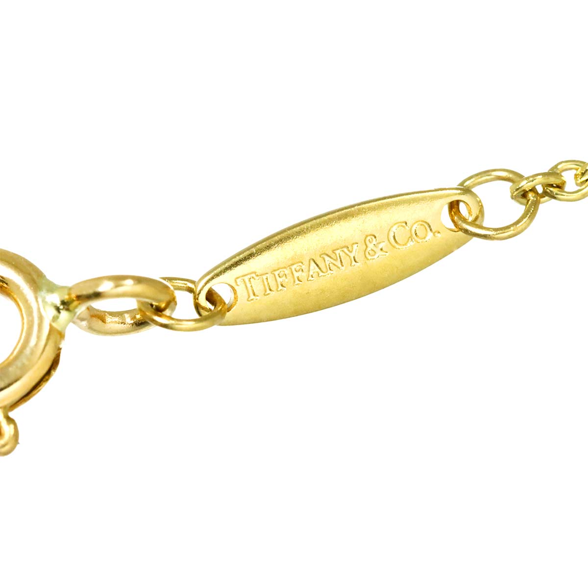 Open Heart Diamond Necklace 18K Yellow Gold 750