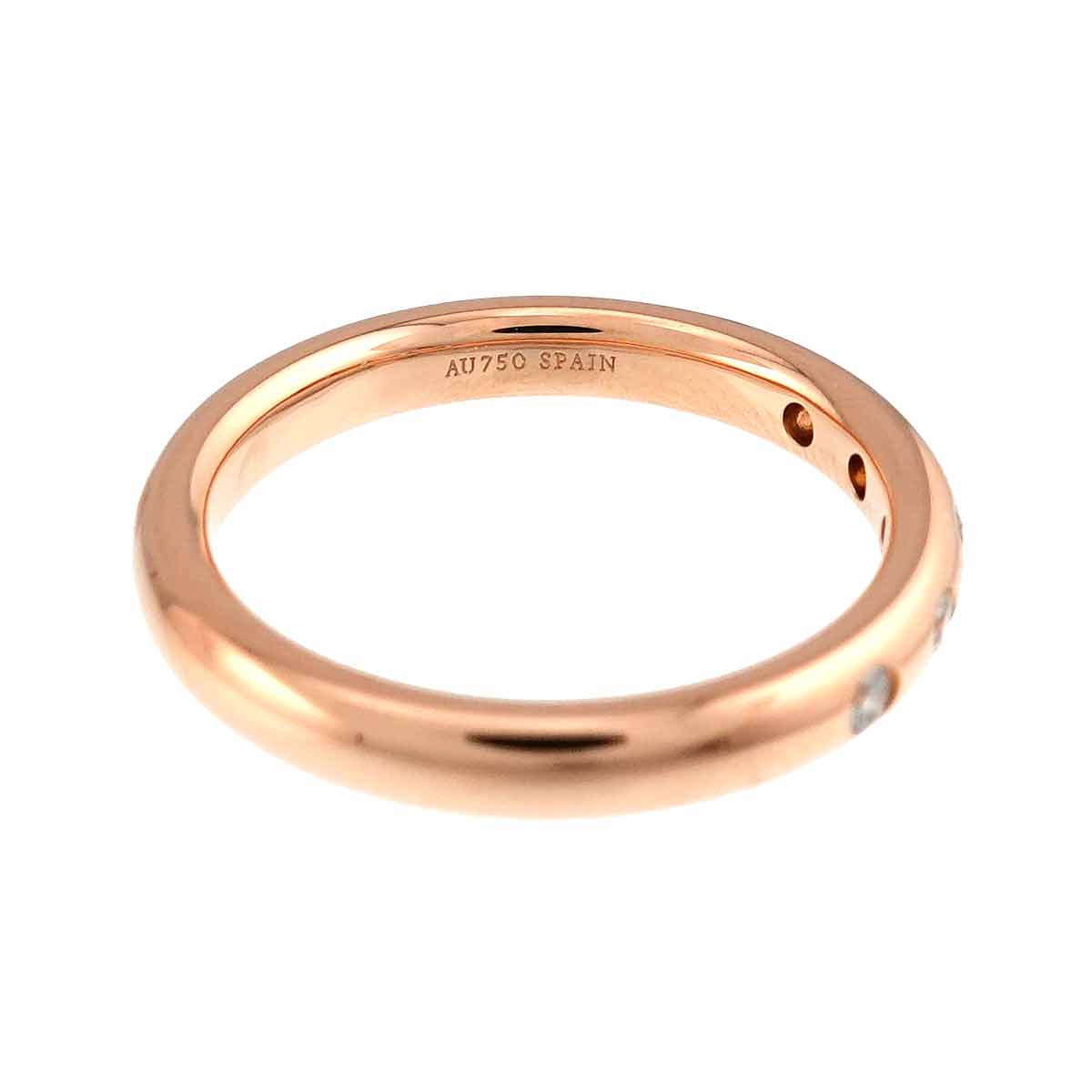 Stacking Diamond 5P Ring 18K Pink Gold 750 Size5.25-5.5(US)