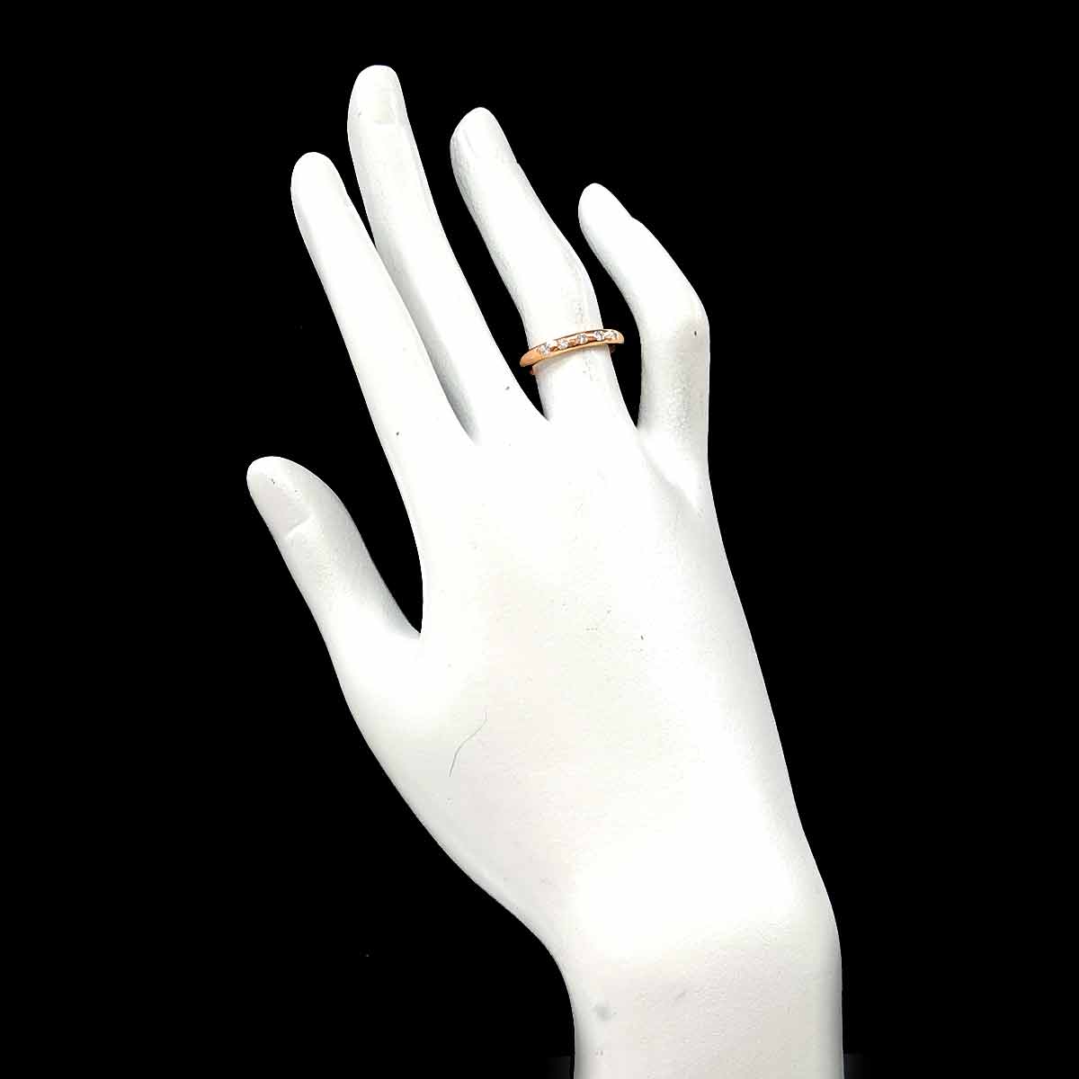 Stacking Diamond 5P Ring 18K Pink Gold 750 Size5.25-5.5(US)