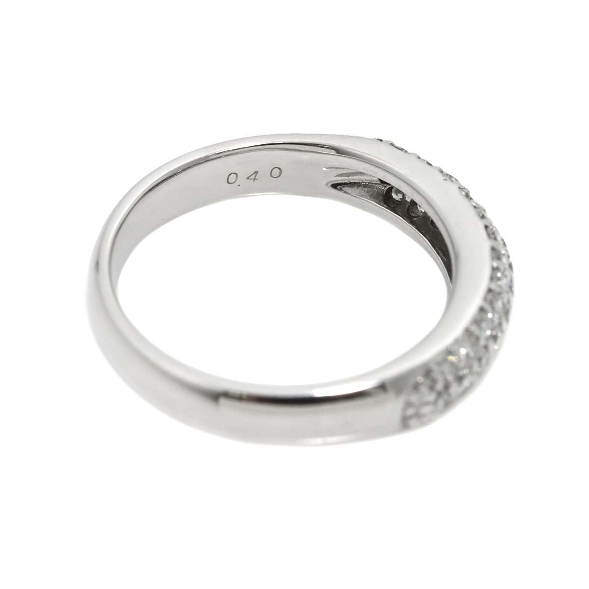 Diamond 0.40ct Ring 18K WG 750 Size4-4.5(US)