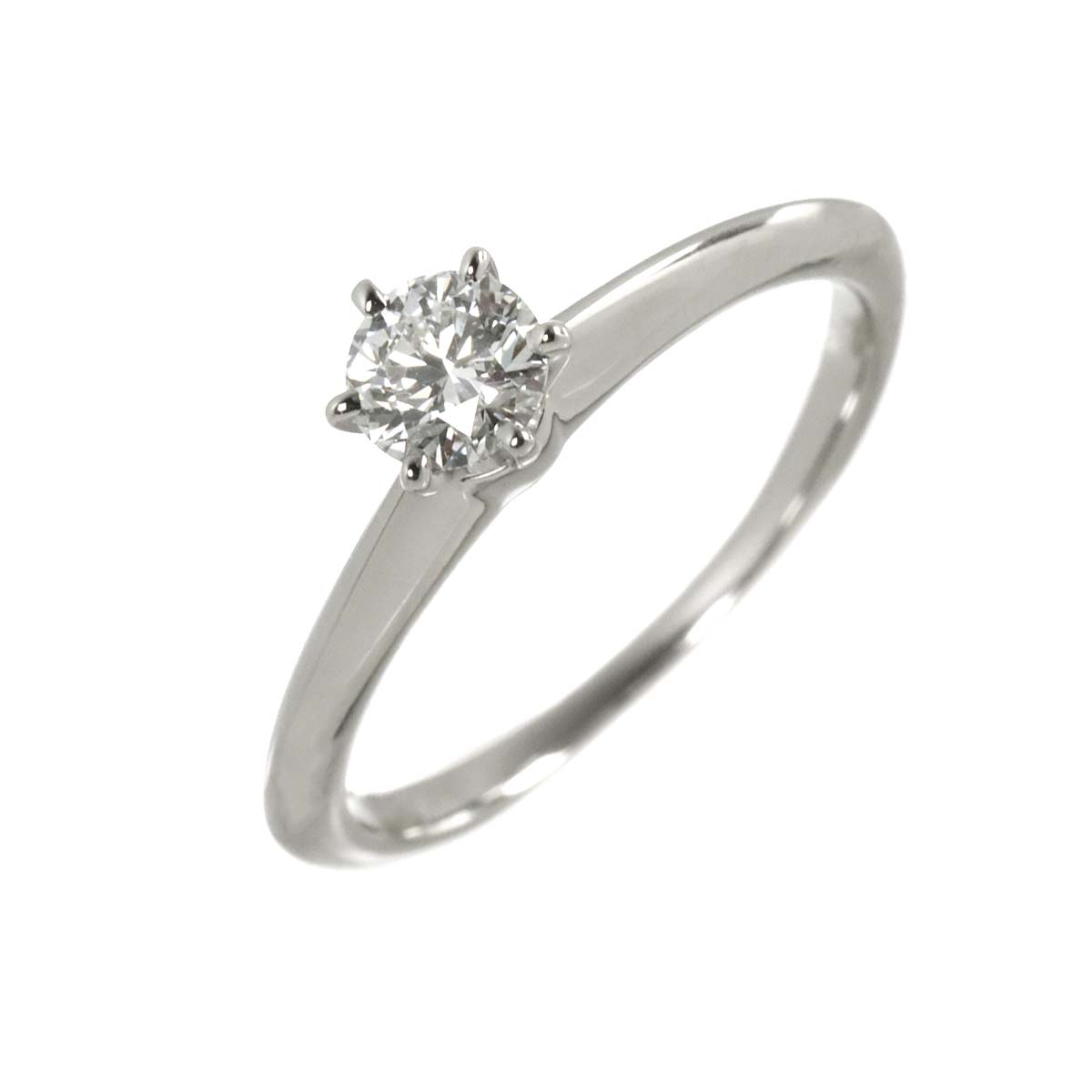 Diamond 0.35ct F/VS1/3EX Ring Pt Platinum Size5.5-5.75(US)
